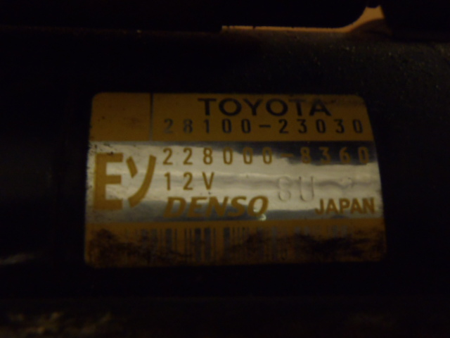 Startér Yaris 1.0 VVT-i 1998-2002