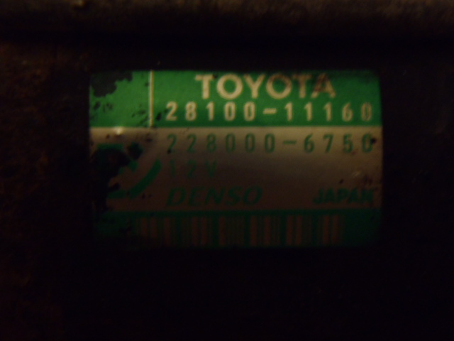 Startér Corolla 1.4i 1997-2000