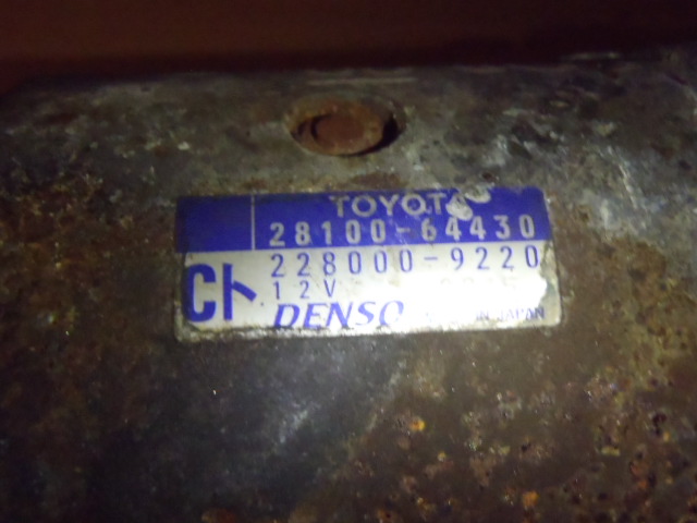 Startér Corolla 2.0D4D 2000-2006