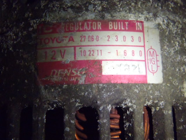 Alternátor Yaris 1.0 Jap