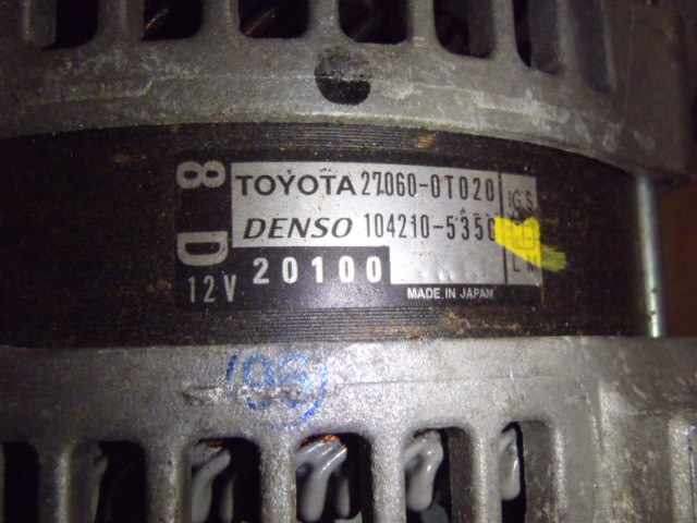 Alternátor Auris 1.6 VVT-i