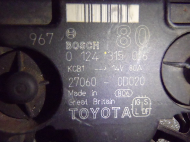 Alternátor Corolla 1.6 VVT-i