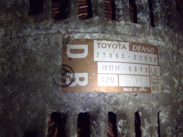 Alternátor Corolla 2.0 D4D