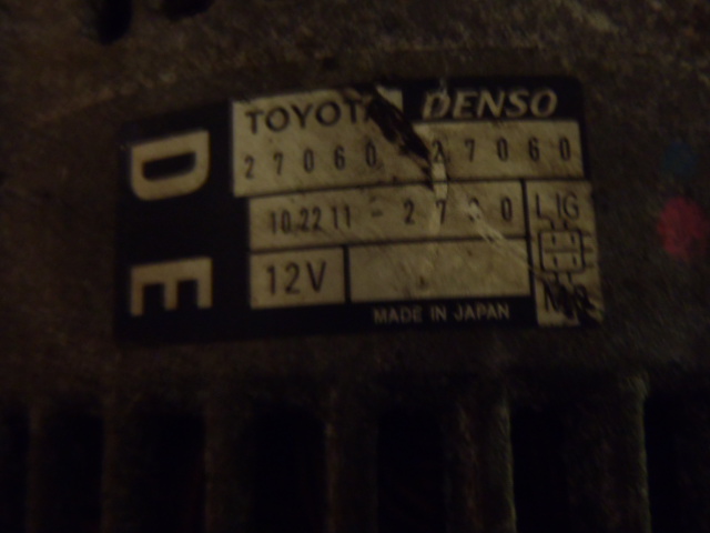 Alternátor Corolla 2.0 D4D