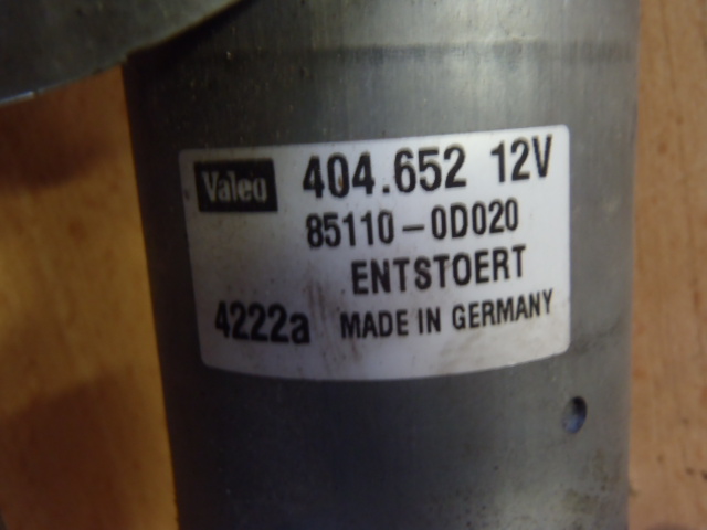 Motorek stěračů Toyota Yaris 1998-2006