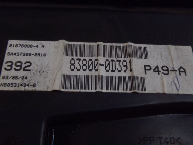 Přístrojová deska Toyota Yaris Verso