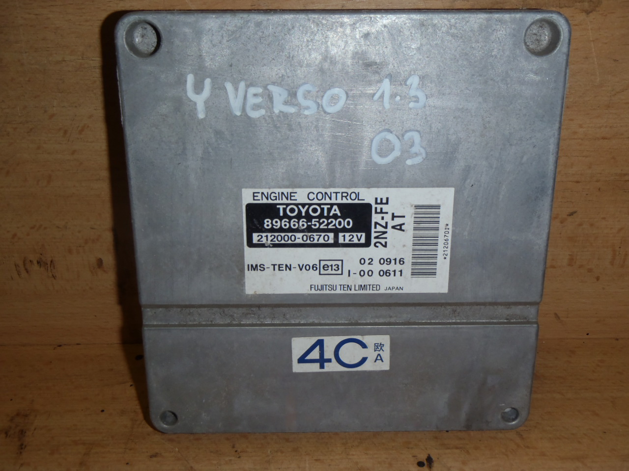 Řídící jednotka 1.3 VVT-i