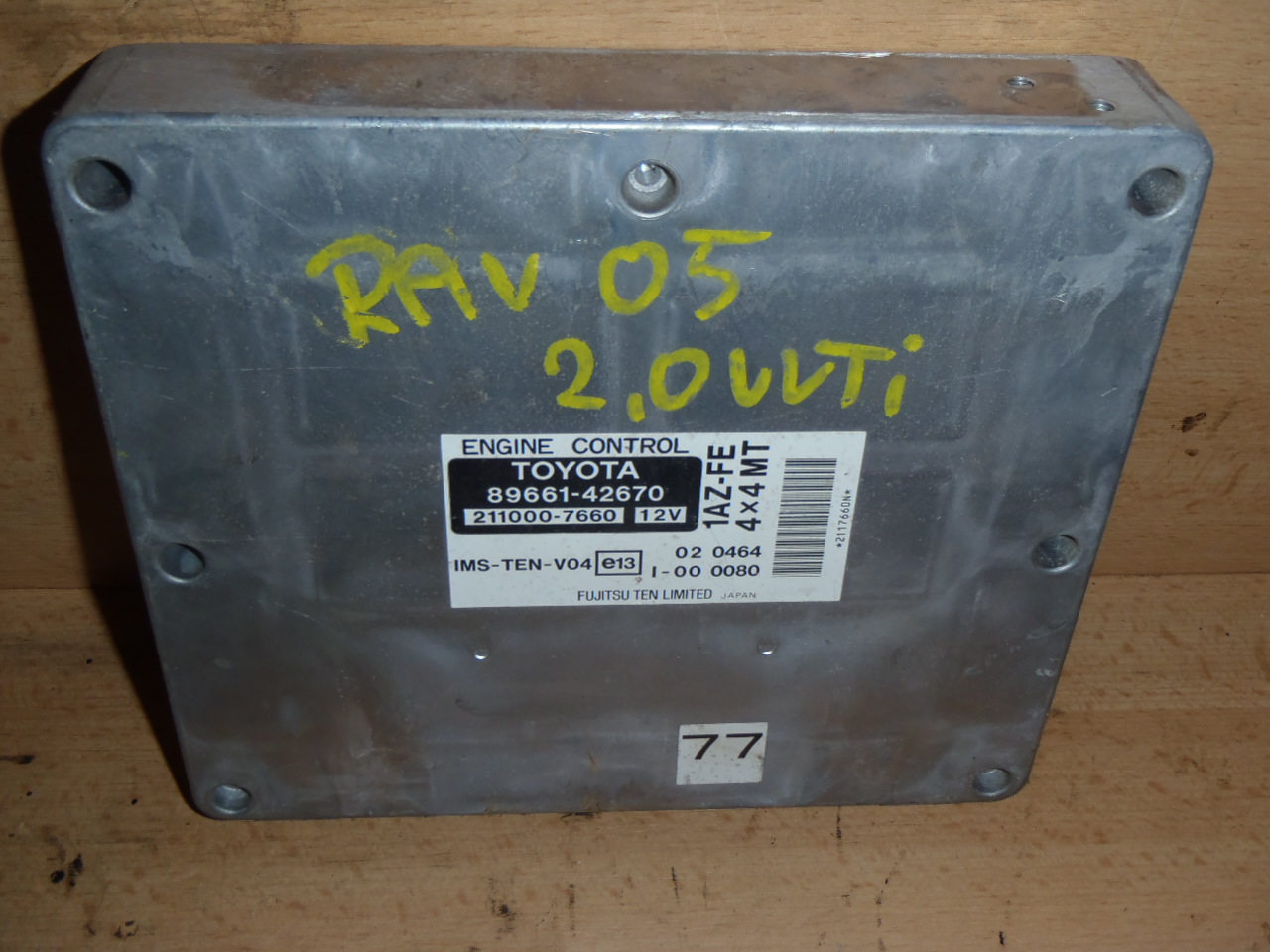 Řídící jednotka 2.0 VVT-i