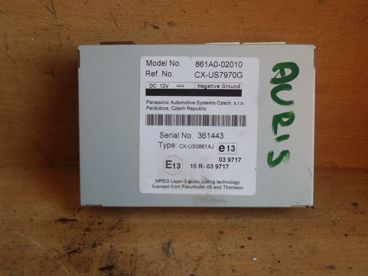 Multimedia control module 861A0-02010