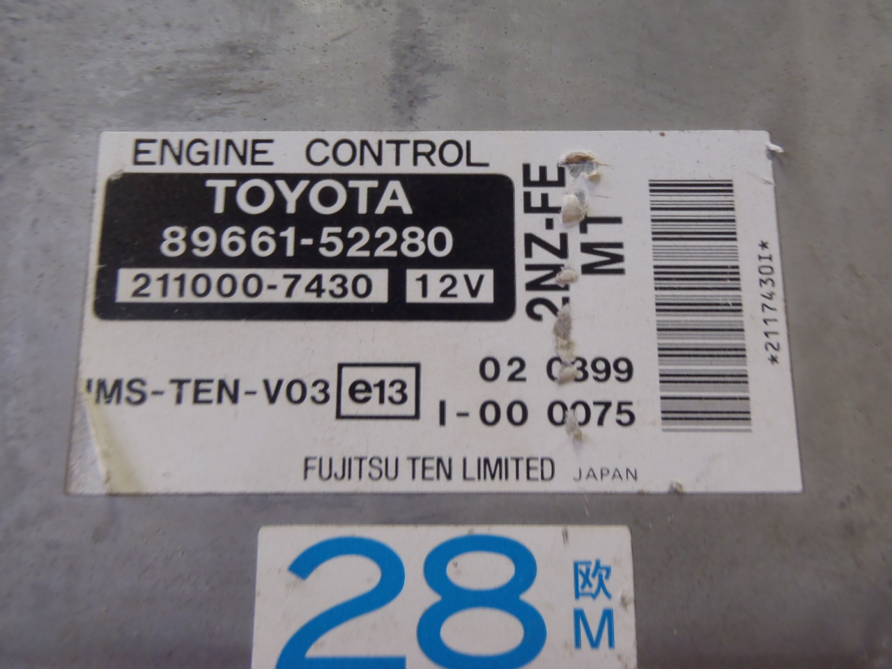 Řídící jednotka 1.3 VVT-i