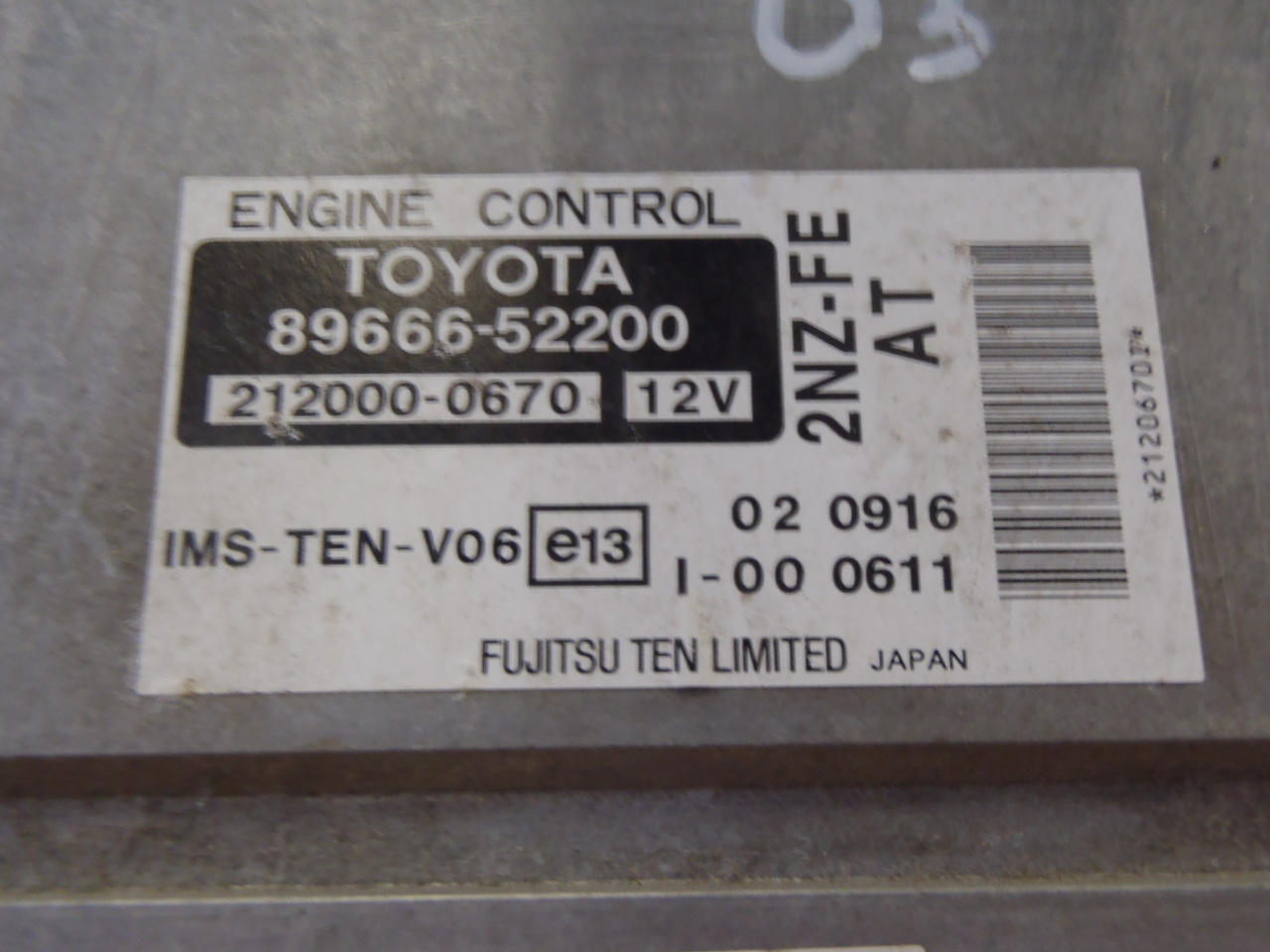 Řídící jednotka 1.3 VVT-i