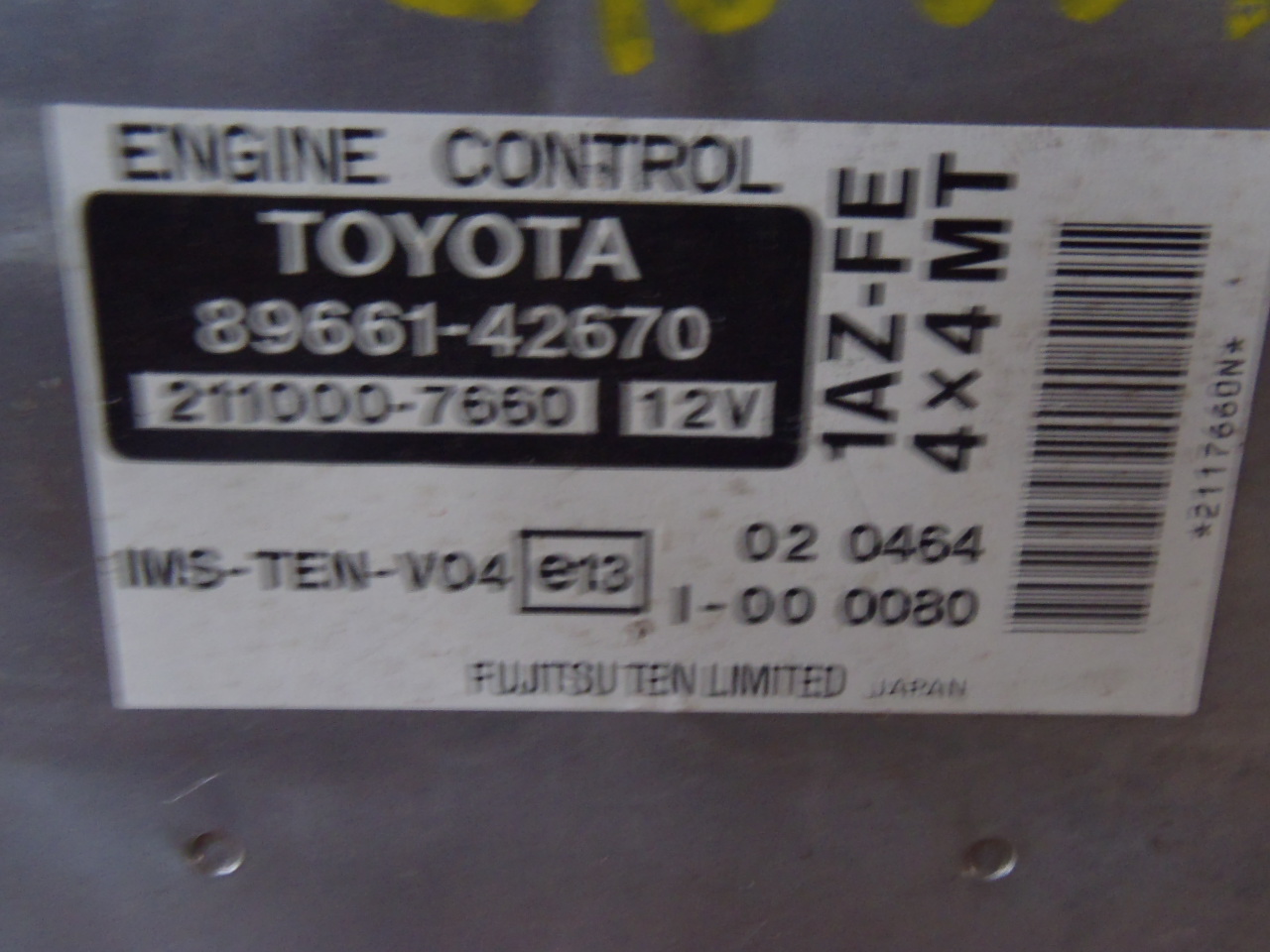 Řídící jednotka 2.0 VVT-i