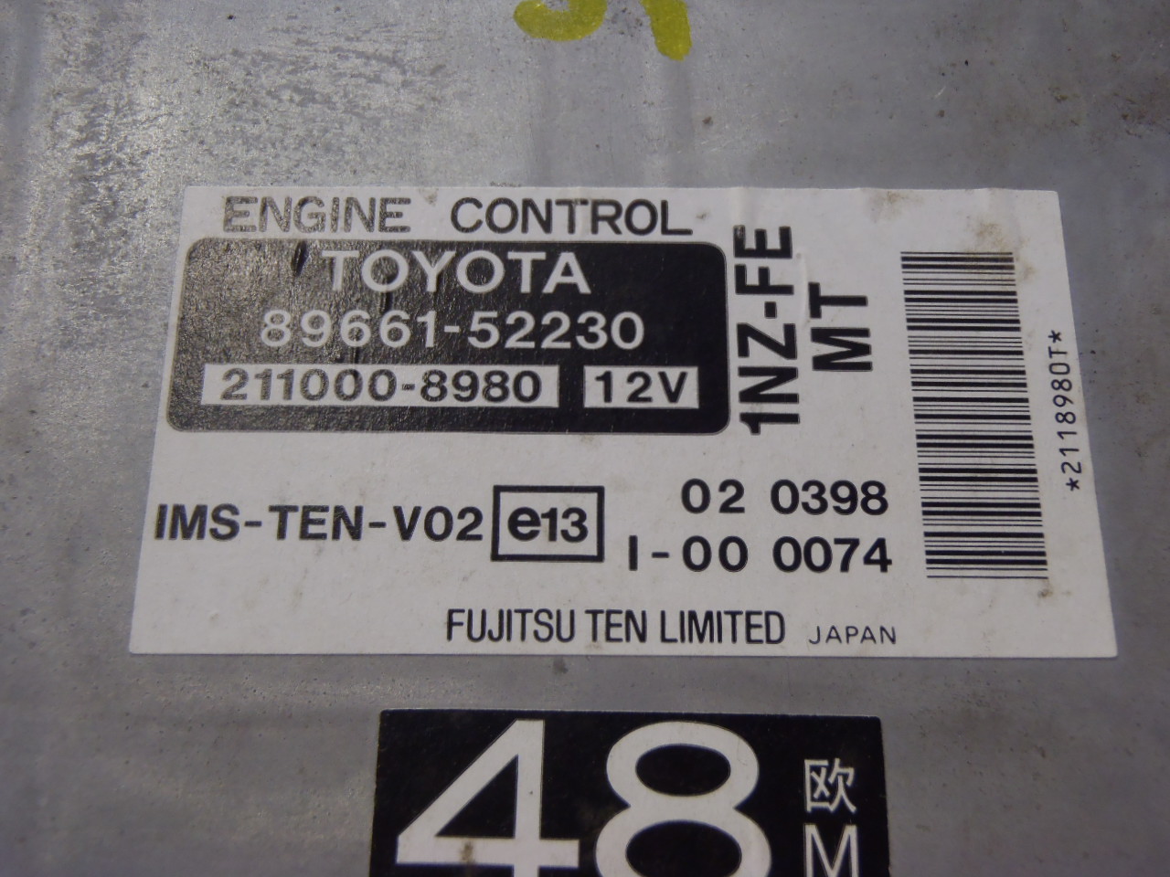 Řídící jednotka 1.5 VVT-i Sport