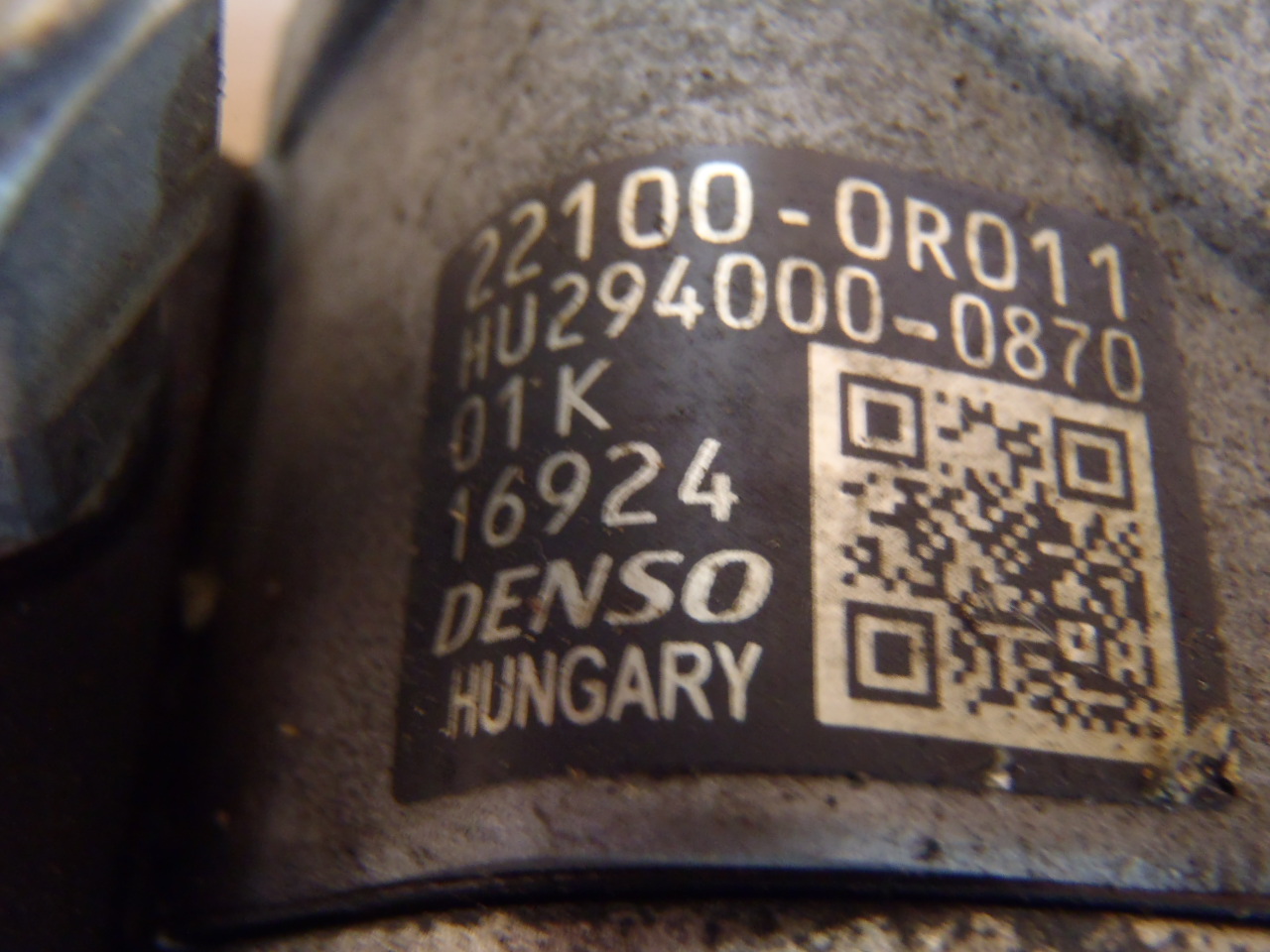 Vysokotlaké naftové čerpadlo 0R011