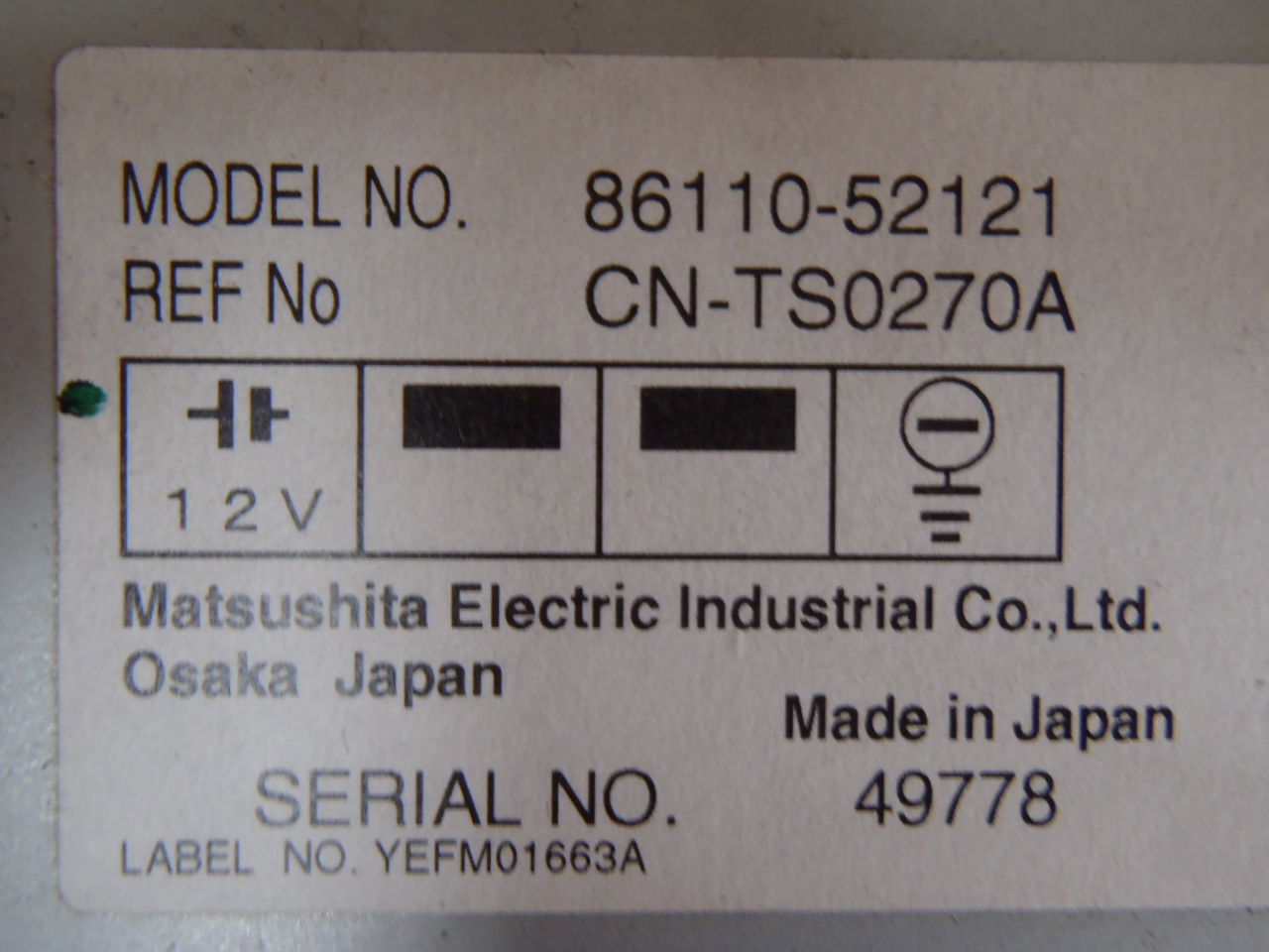 Ovládací panel k rádiu