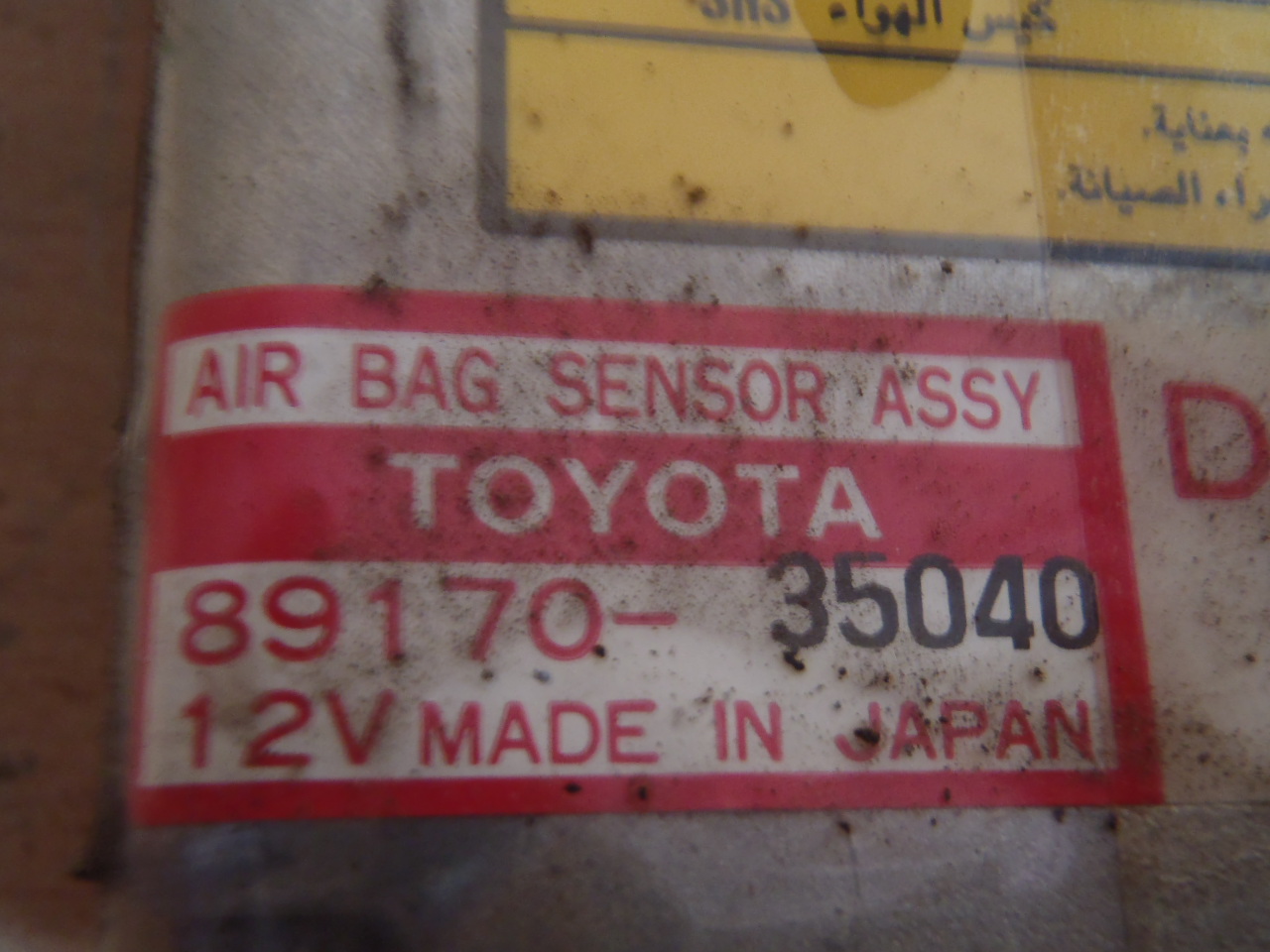 Jednotka airbagů 89170-35040