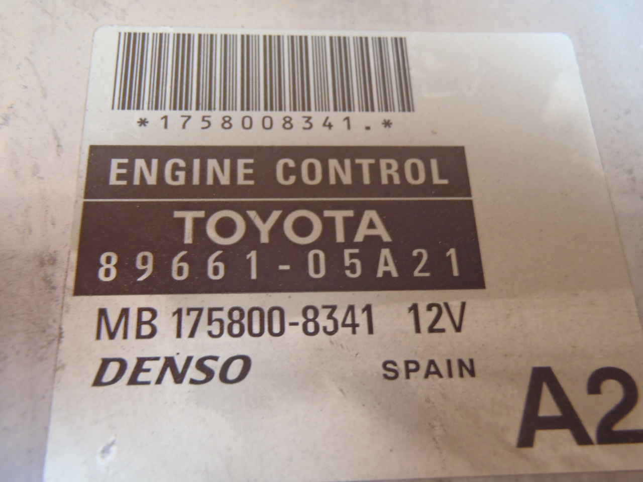 Řídící jednotka motoru 89661-05A21