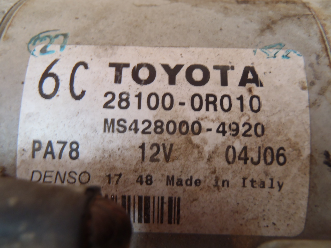 Startér 2.2 D4D 28100-0R010