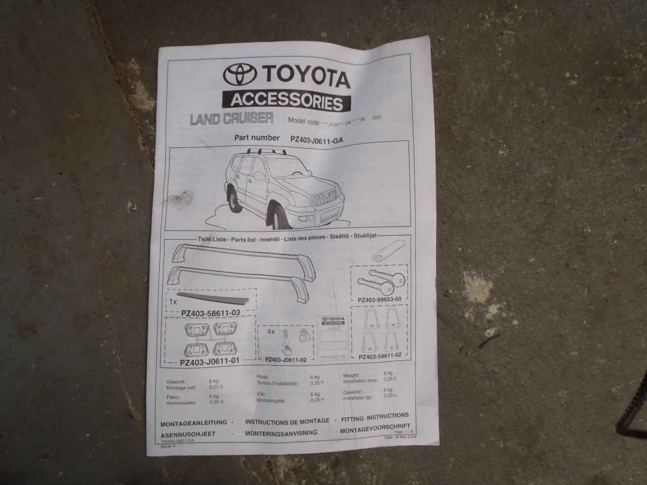 Příčníky na střechu nové