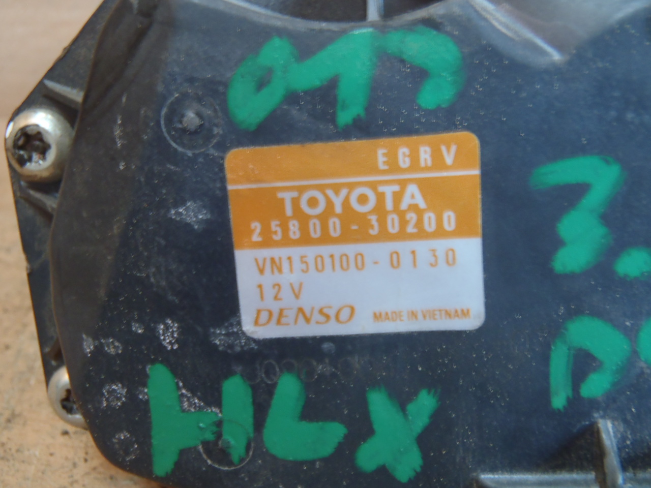 3.0 D4D EGR ventil 25800-30200