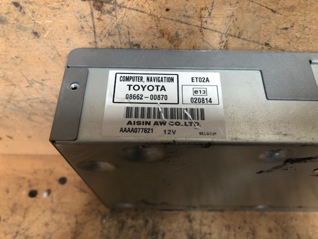 DVD NAVIGATION SYSTEM 08662-00870