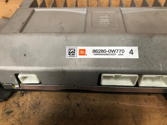 JBL HARMAN/BECKER 86280-0W770 AMPLIFIER ASSEMBLY