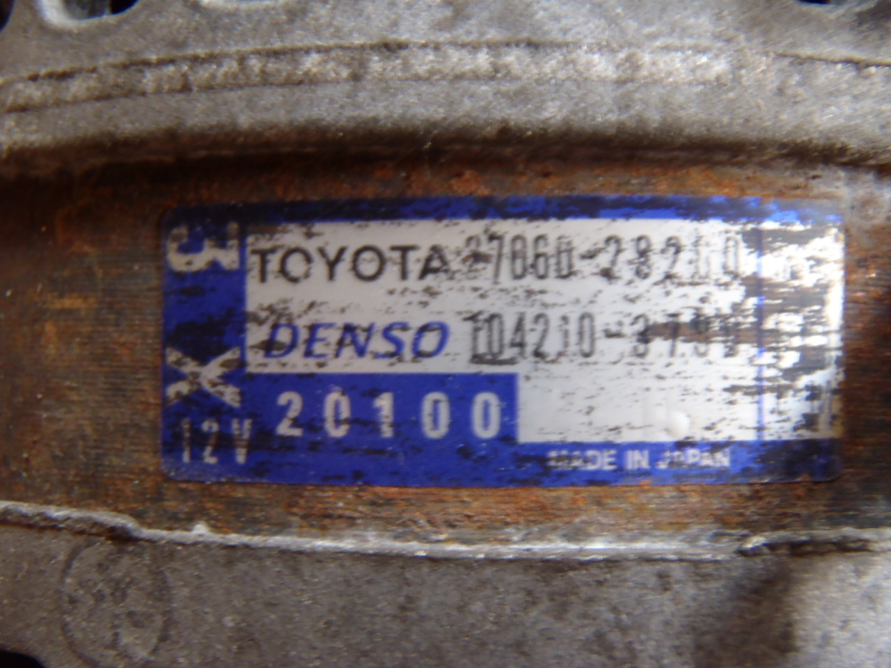 Alternátor 2.0 VVT-i