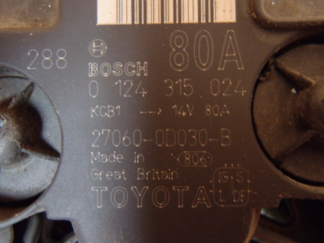 Alternátor 1.4 VVT-i