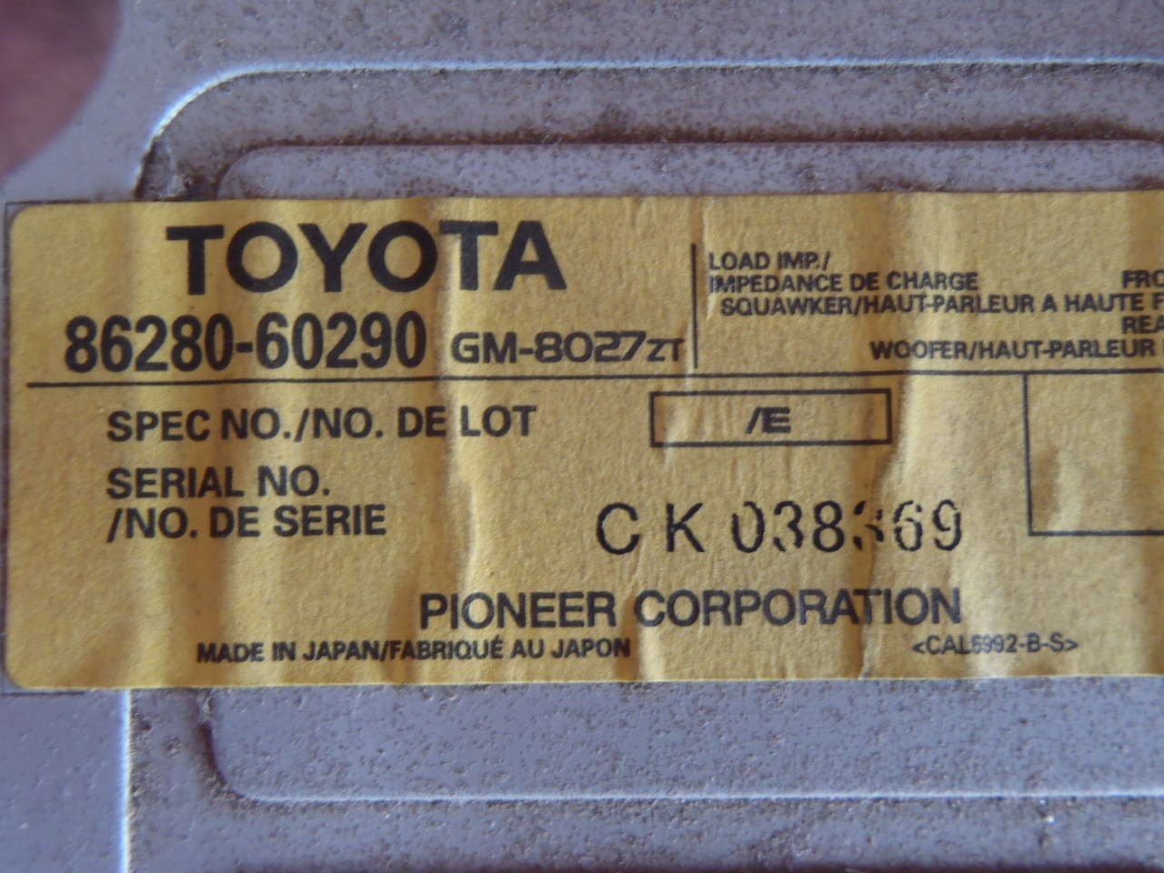 Antenní zesilovač 86280-60290