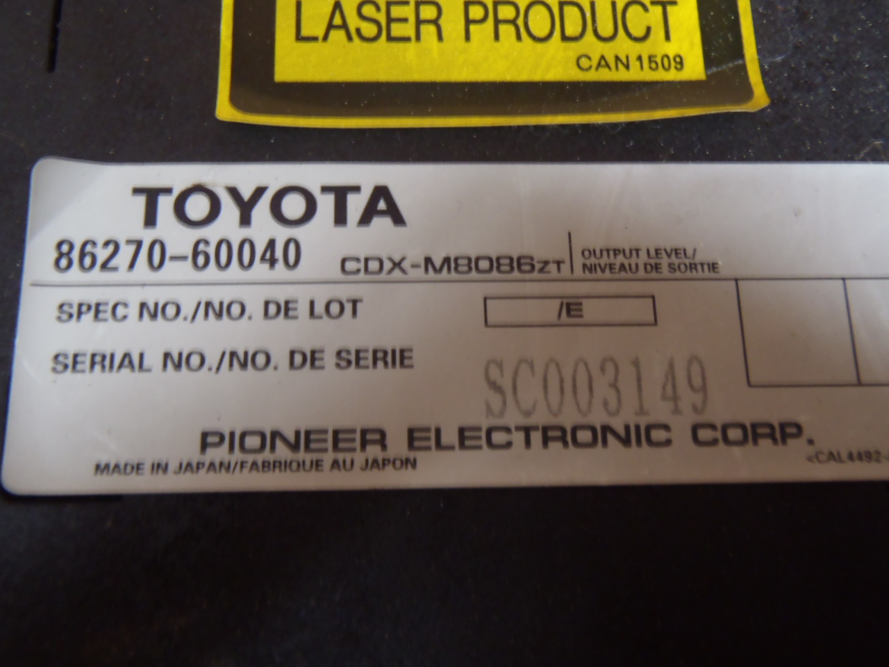 CD charger 86270-60040