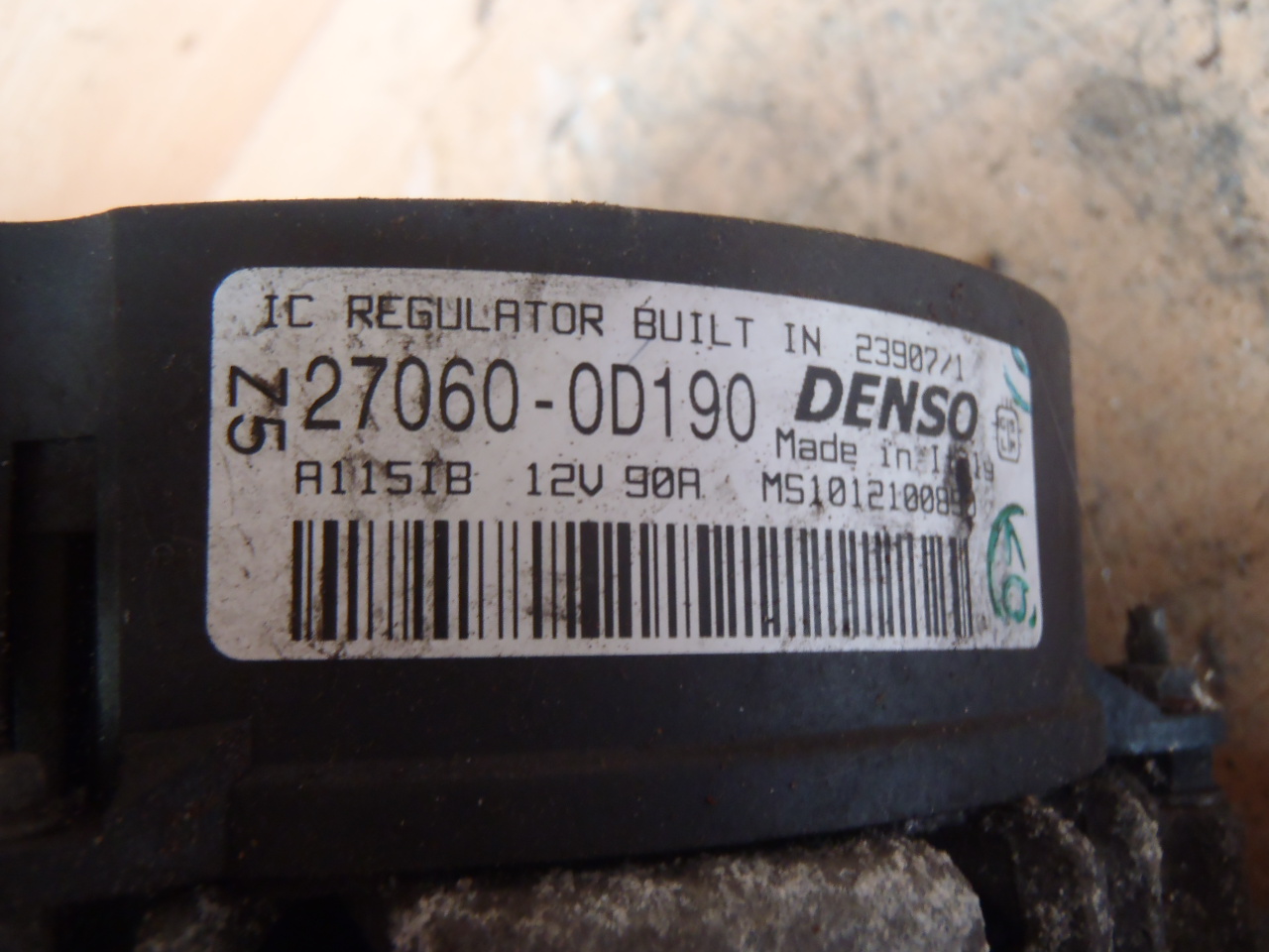 Alternátor 1.6 VVT-i 27060-0D190