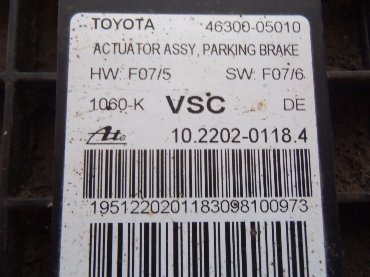 Jednotka ruční brzdy 46300-05010