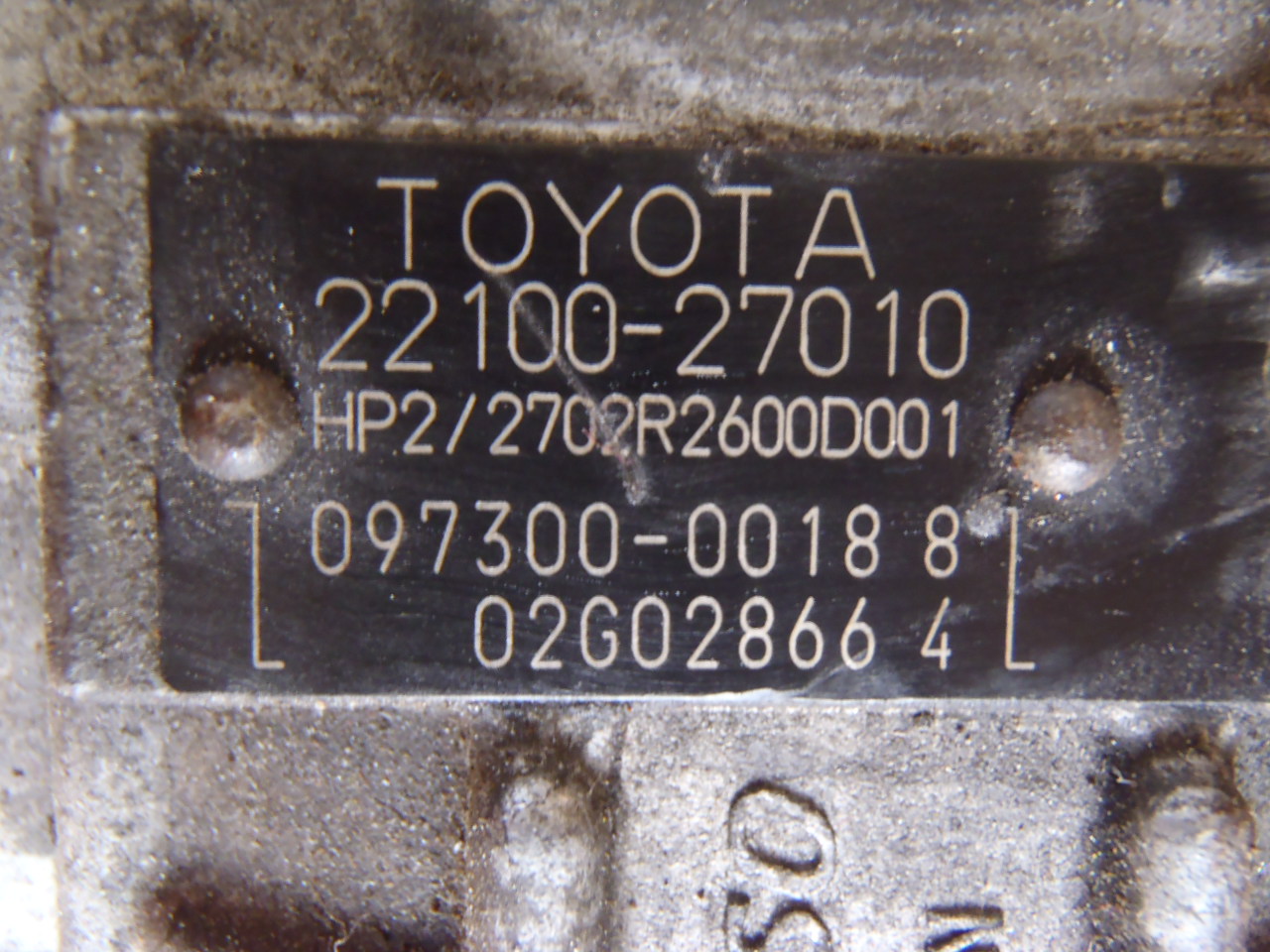 Vysokotlaké naftové čerpadlo D4D 22100-27010